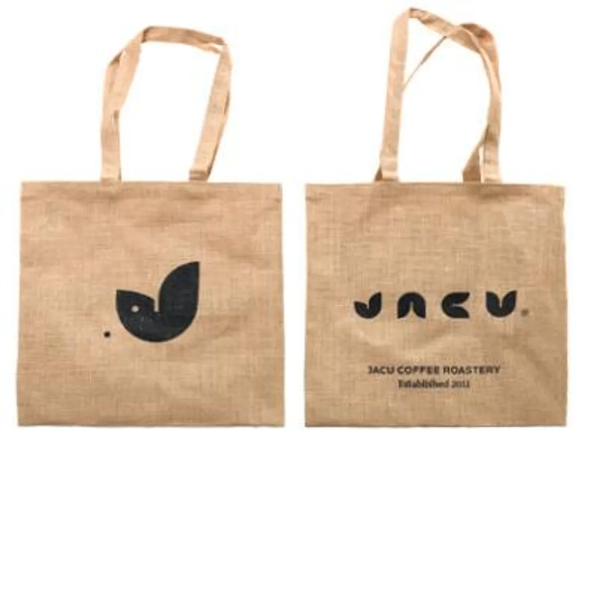 Jutebag med Jacu logo